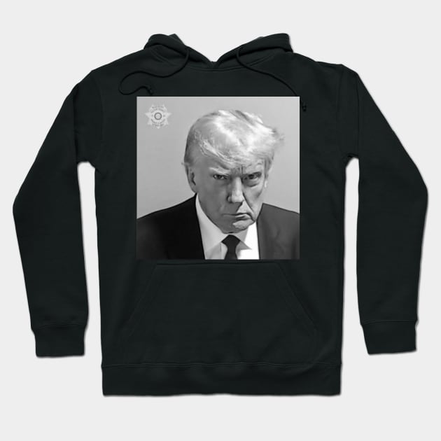 Trump Mugshot Hoodie by RipleyArtShop